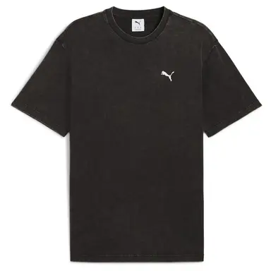 Puma Essentials Elevated Male Relaxed Wash Tee - Puma Black