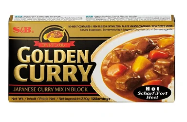 S&B Gouden Curry Saus Mix - Heet 220g