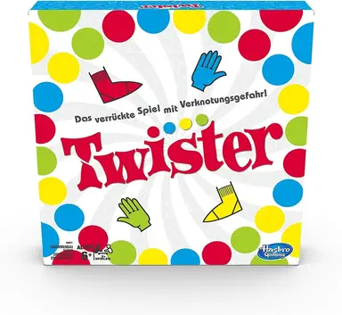 Hasbro Gaming Twister Party Game for Families and Children, Twister Game for Ages 6 and Up, Cult Game for Indoors and Outdoors