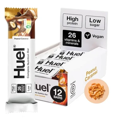 Huel Complete Nutrition Bars - Peanut Caramel 55 g x 12