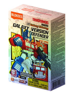 Blokees Transformers Figuren Defender Version 01 Galaxy Shining Surprise Action-Charakter-Modellbausätze, zufälliges Design, Spielzeug-Set, Sammlerstück, Geschenk für Kinder und Sammler.