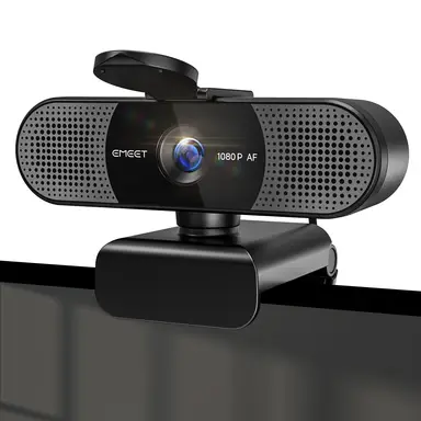 EMEET 1080P Webcam with PDAF Autofocus and Privacy Cover, Plug & Play USB Camera for Windows, macOS, and More，E3130
