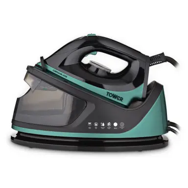 Tower T22023TL Ceraglide Steam Generator, 2700W, 1.2L, 2700W, Teal & Black