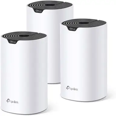 TP-Link Wi-Fi Mesh AC1200 Deco S4 (3er-Pack) WLAN-Abdeckung für das ganze Haus, 35 m², Ersatz für WLAN-Repeater, Gigabit-Ethernet-Ports, kompatibel mit allen Internet-Boxen, Deco S4 (3er-Pack)
