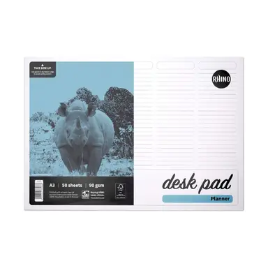 Rhino A3 Desk Pad  Planner 90GSM 50 Sheets