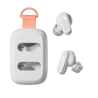 Skullcandy Dime 3 In-Ear True Wireless Earbuds - Bone/Orange Glow