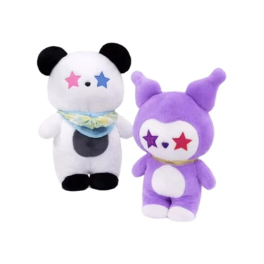 Toy - Petits animaux en peluche aux yeux étoilés, 82936, 23 cm - 20  style aléatoire