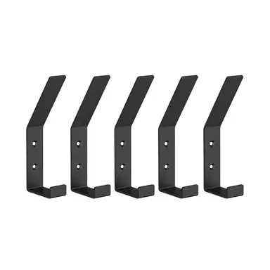 JORDAN&JUDY 5-Pack Stainless Steel Door Hooks, for Clothes, Hats & Keys