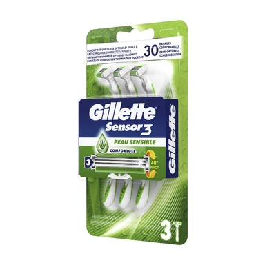 Gillette Sensor3 Rasoir Jetable - 3 unités