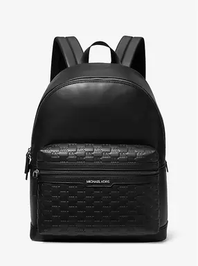 MICHAEL KORS Cooper Sac à dos - Motif logo embossé - Noir