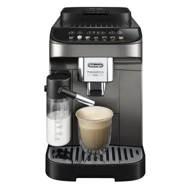 De'Longhi Magnifica Evo, Fully Automatic Bean to Cup Coffee Machine with Auto Milk, Titanium & Black - ECAM290.83.TB