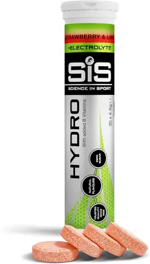 Science in Sport GO Hydro Hydration Support Effervescent Tablets Strawberry & Lime Flavour - 20 Tablets