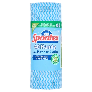 Spontex  All Purpose Handy Cleaning Cloths, 40 per Pack