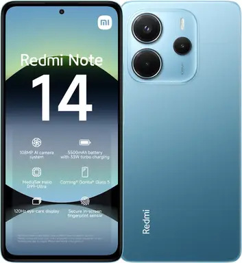 Redmi Note 14 oceaangroen 8 GB RAM + 256 GB opslag