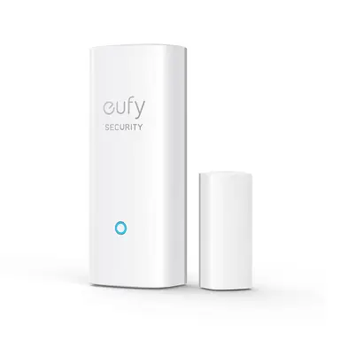 eufy Security by Anker, Haustür Sensor, Erkennt Öffnen/Schließen von Türen & Fenstern, Sendet Alarm, Löst Alarm aus, 2 Jahre Akku, Steuert andere HomeBase Überwachungsgeräte, HomeBase notwendig