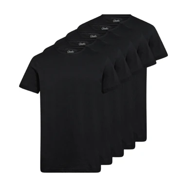 Claudio 5-pack t-shirt cotton Schwarz  XXL