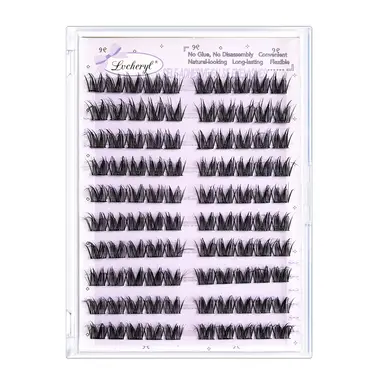 Lvcheryl Premium Wimpern-Kombinationsset - 10 Reihen selbstklebende Wimpern DP06