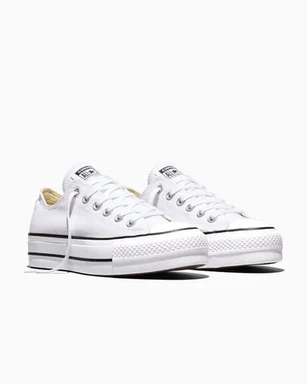 Converse Chuck Taylor All Star Lift Platform Canvas Women's Low-Top Shoes - White