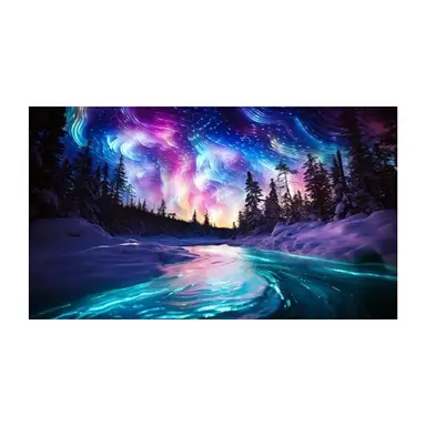 JU7CER 5D Vollbohrer Aurora Diamant-Malset für Erwachsene – Anfängerfreundliche große Wanddekoration | 30×50cm