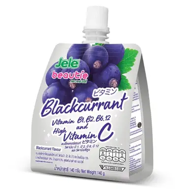 Jele Beautie Gelée saveur cassis - 140 g x 3