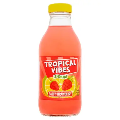 Tropical Vibes Lemonade - Sassy Strawberry 300ml