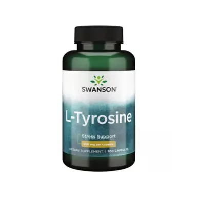 Swanson L Tyrosine Focus Energy 500mg Capsules - 100 Capsules
