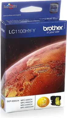 Brother LC1100HYY inktcartridge 1 stuk origineel hoog (XL) rendement geel
