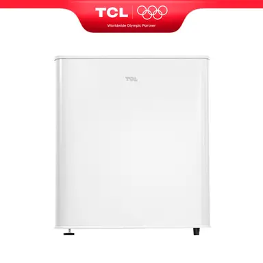 TCL RF60DWE0 45L Table Top Mini Fridge Compact, White, E Rated