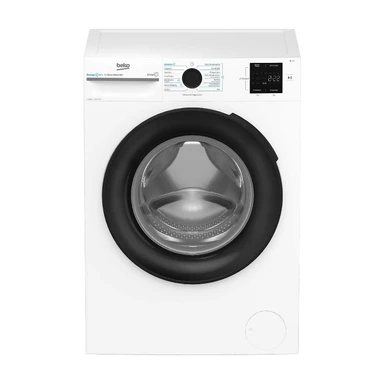 Beko BM3WFU31041X Freestanding Washing Machine, Fully Automatic Washing Machine, 10 kg, EnergySpin Selection 1400 rpm, Hygiene+ Suitable for Allergy Sufferers, Coldwash Water and Time Saving, White [Energy Class A]