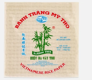 BAMBOO TREE Square rice paper (22cm)