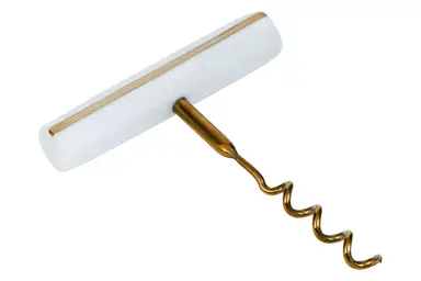 Interiors by Premier Omari White Marble Corkscrew