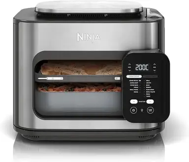 Ninja Combi 12-in-1 Multikocher, Ofen & Heißluftfritteuse, 12 Kochfunktionen, Heißluftfritteuse & Grillvorbereitung in 15 Minuten, mit Backblech, Pfanne, Knuspergittereinsatz, Rezepten, Grau, SFP700EU