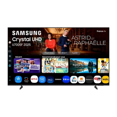 Samsung Téléviseur 55 pouces 4K Crystal UHD U8075F 2025