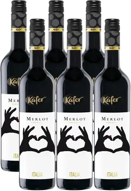 Käfer merlot rotwein trocken 6x0.75 L