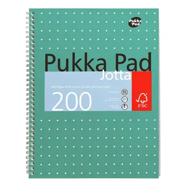 Pukka Pads A4 Metallic Jotta Notepad, Pack of 3