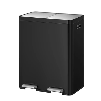 EKO Edison Recycling Bin 30+30L - Black