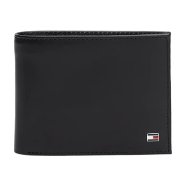 Tommy Hilfiger ETON kaartenhouder met flap en muntvak zwart heren één maat