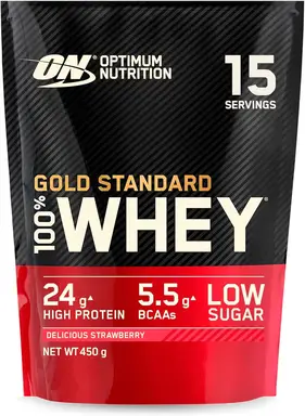 Optimum Nutrition Gold Standard 100% Whey Delicious Strawberry - 450g