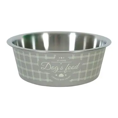 VOEDERBAK HOND TAUPE 21CM 1,7LTR