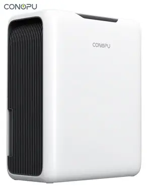 CONOPU Dehumidifier CS13, 3L Water Tank,Portable for 20㎡ rooms,Dual Semiconductor, 800ml/Day Moisture Removal, Automatic Defrost, 24H Timer, Auto Shut-Off.