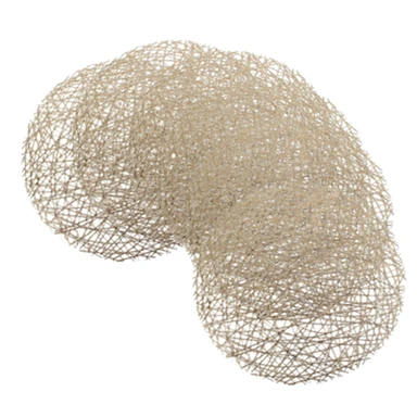 Lot de 6 Sets de Table en PVC Motif Entrelacé Doré – Design Artistique à Lignes Creuses, Grand Format pour Salle à Manger et Cuisine, Lavage à la Main Uniquement