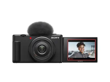 Sony vlogcamera ZV-1F | Digitale camera (kantelbaar scherm, 4K video, slow motion, vlogfuncties)- zwart