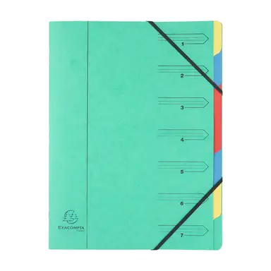 Europa 7 Part Organiser 170GSM Green