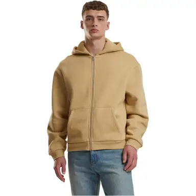 Urban Classics Fluffy Zip Hoody Sweat & Fleece - Hoodies Zipthrough unionbeige XL