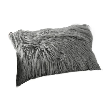 Phantoscope Faux-Fell Kissenbezug Dekoratives Flausch-Kissenbezug Weiches Fuzzy Kissenbezug für Schlafzimmer und Couch, Grau 18 x 18 Zoll