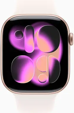 APPLE Watch Series 11 GPS + Cellular 46mm Rose Gold Aluminium Case with Light Blush Sport Band - S/M