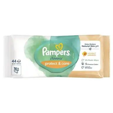 Pampers Feuchttücher Harmonie- Calendula, 1 Packung, 44 Tücher