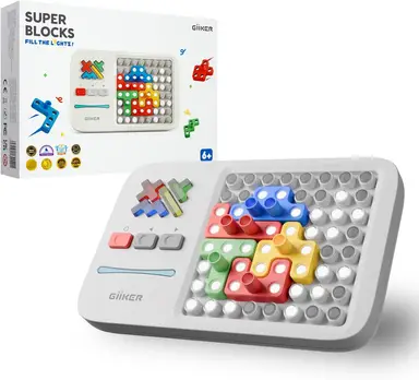GiiKER Super Blocks Pattern Matching Puzzle Games, Original 1000+ Challenges Thinking Toys for Kids & Teenagers, Easter Basket Filler, Birthday Gifts for Boys and Girls