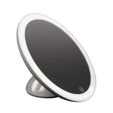 Haepi Colette, miroir grossissant 7X avec lumière LED à 3 modes, ventouse et rechargeable