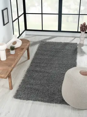 My Flair Teppich "My Shaggy" rechteckig grau 200 x 80 cm
